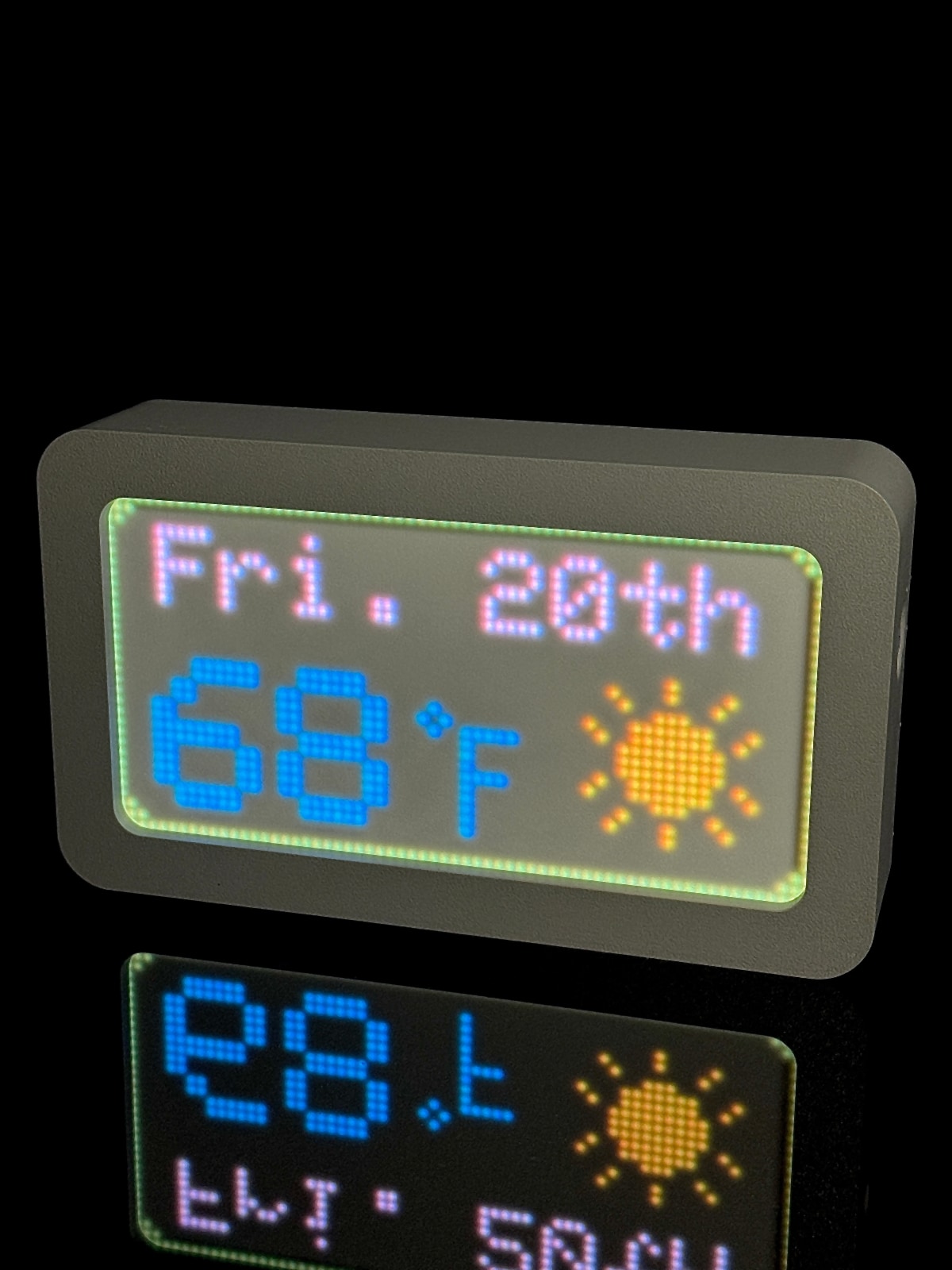 LumaGlow smart LED display used as a milestone gift
